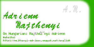 adrienn majthenyi business card